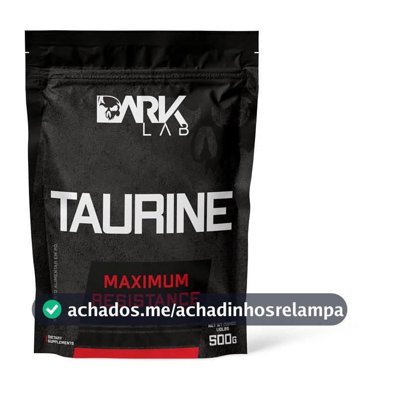 Taurina Dark Lab, Refil 500g, Manutenção de Massa Magra