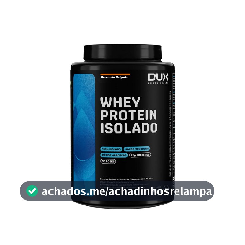 Dux - Whey Protein Isolado - 900g - Caramelo Salgado