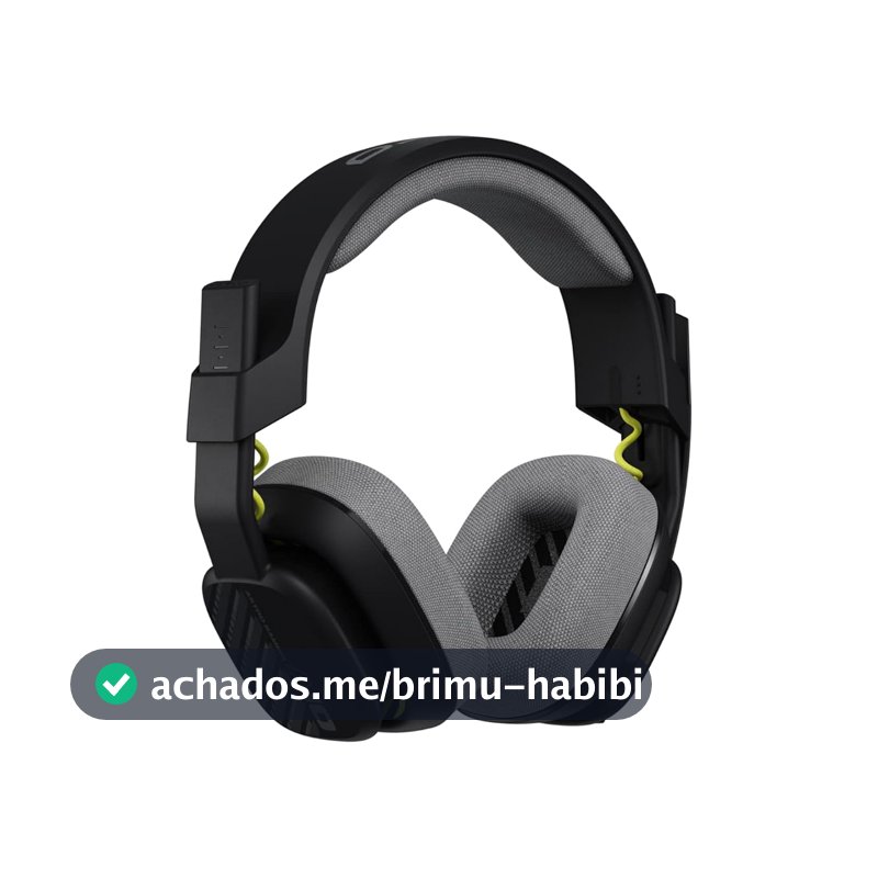 Headset Com Fio ASTRO A10 Gaming Gen 2 Com Microfone Flip-to-mute, Drivers de 32 mm, Compatível com PlayStation 5, PlayStation 4, Nintendo Switch, PC, Mac - Preto