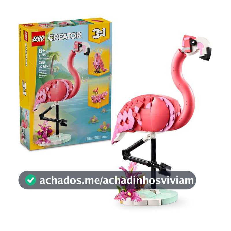 LEGO Creator Animais Selvagens: Flamingo Rosa 31170 (288 Peças)