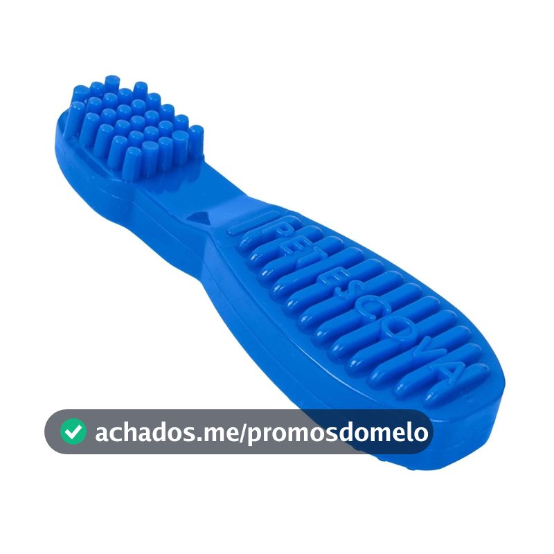 Pet Games Mordedor Super Resistente Escova Nylon para Cães, Tamanho P, Azul