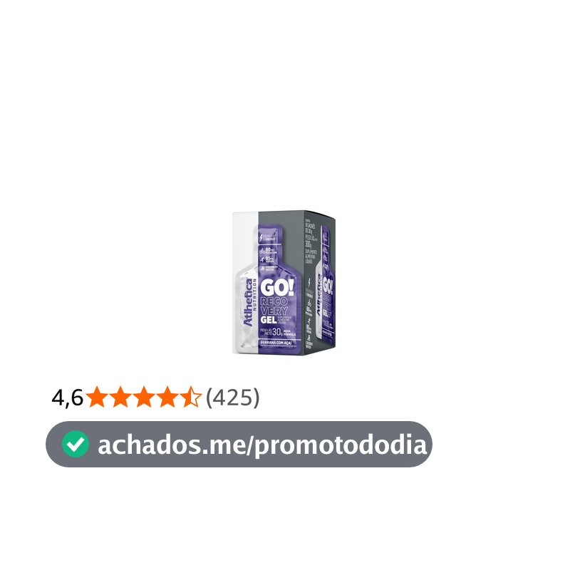Go Energy Gel (10 Sachês) - Sabor Guaraná e Açai, Atlhetica Nutrition, Roxo