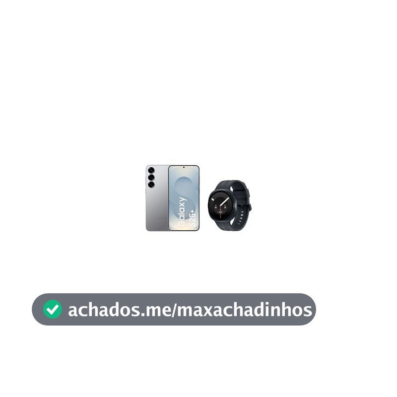 Samsung Combo Galaxy S25+ 512GB Prata + Galaxy Watch9 BT 44mm Grafite