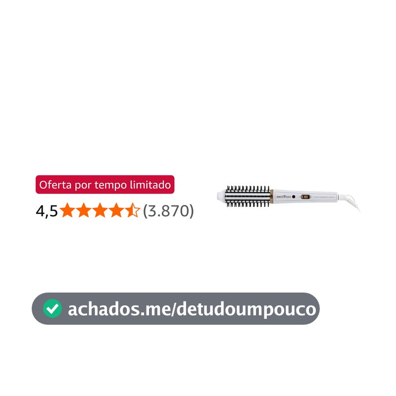 Britânia Escova Modeladora BEC04 2 em 1 Bivolt Plástico e Metal
