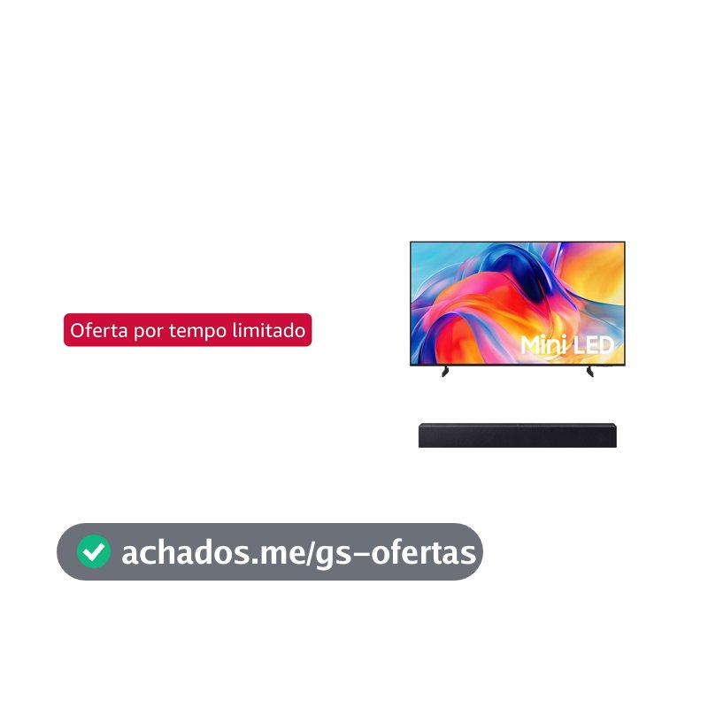 Samsung Smart TV 65" MiniLED 4K M75H + Soundbar Samsung HW-B400F