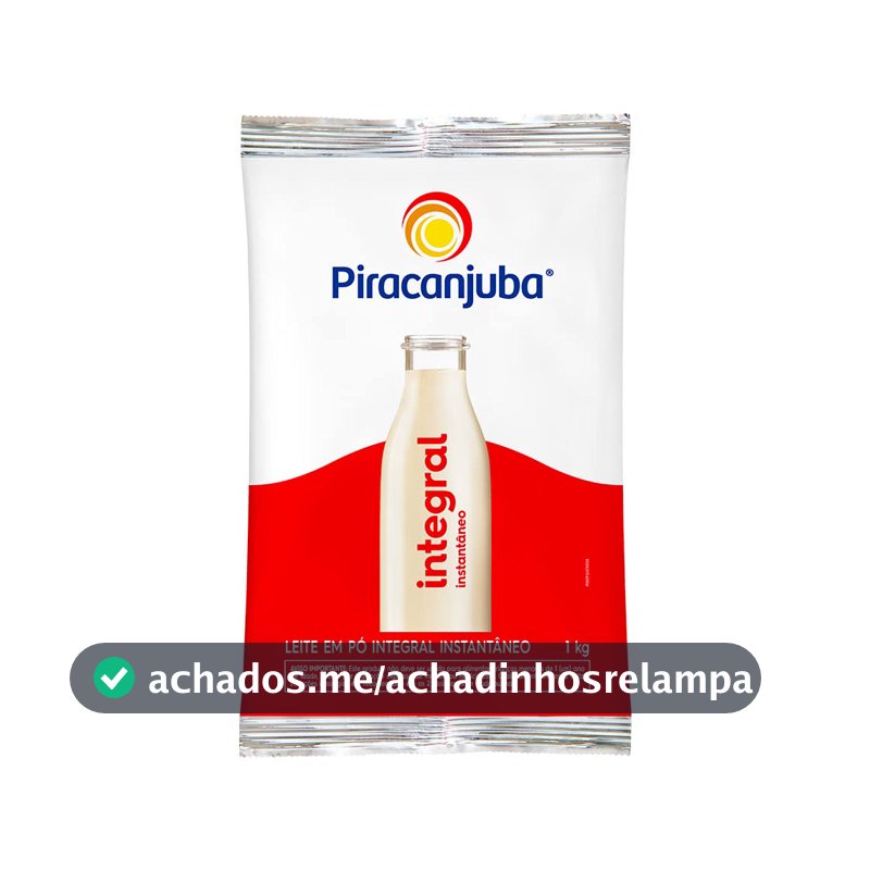 Piracanjuba Leite Em Pó Integral Instantâneo 1Kg