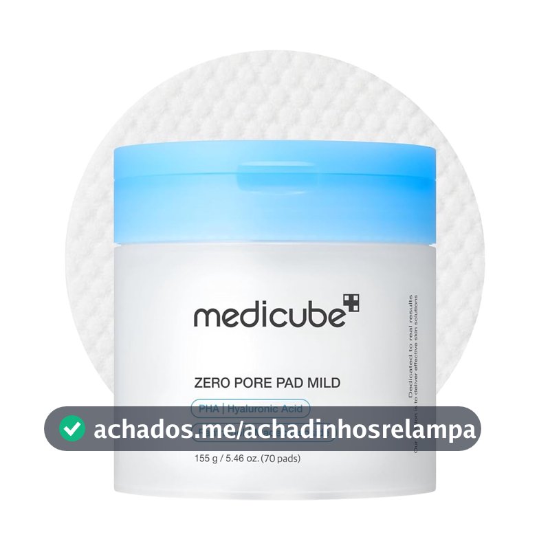 Médico: Zero Pore Pad MILD, 70 almofadas em uma garrafa. : Para pele sensível + ácido hialurônico Ohcloo 10 ml