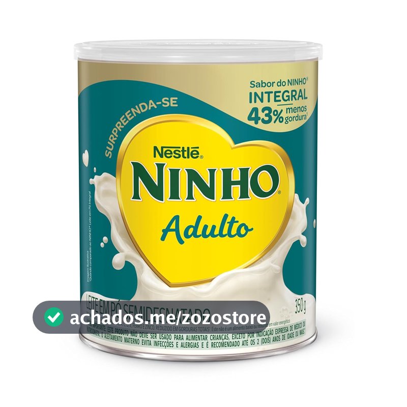 Leite Pó Semidesnatado Ninho Adulto Lata 350g