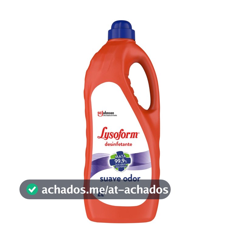 Lysoform Suave Odor, Desinfetante Líquido, Limpeza Casa, 2L