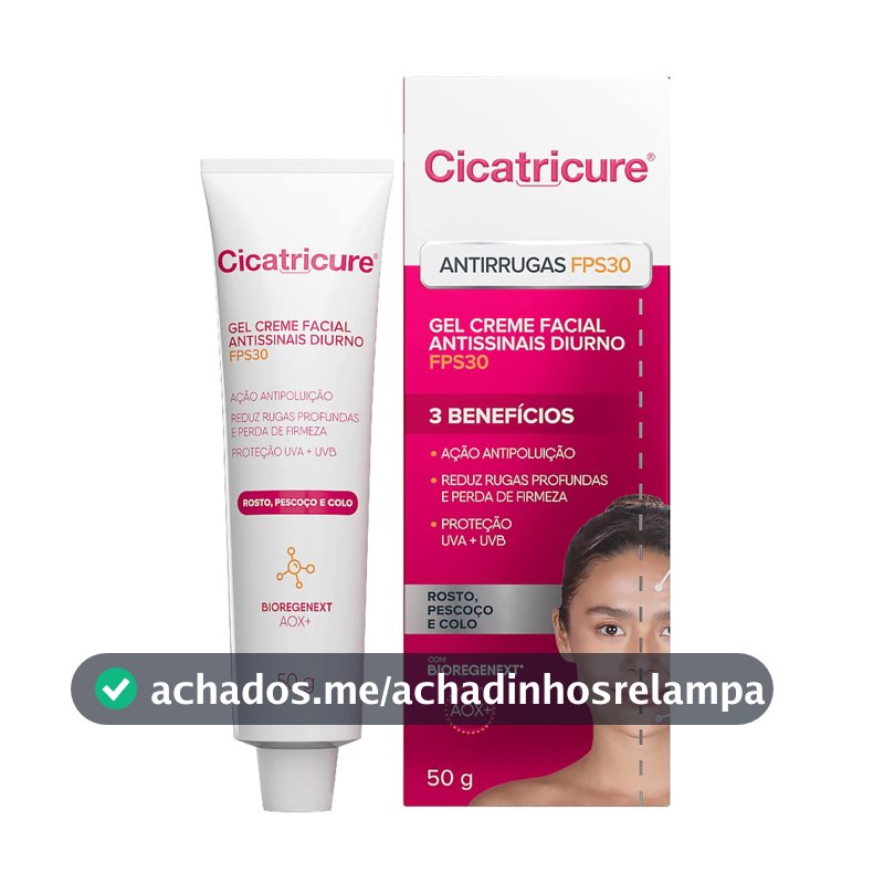 Creme Gel Antissinais Cicatricure FPS 30 Diurno 50g