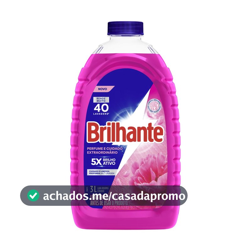 Brilhante Sabão Líquido Perfume e Cuidado Extraordinário 3L