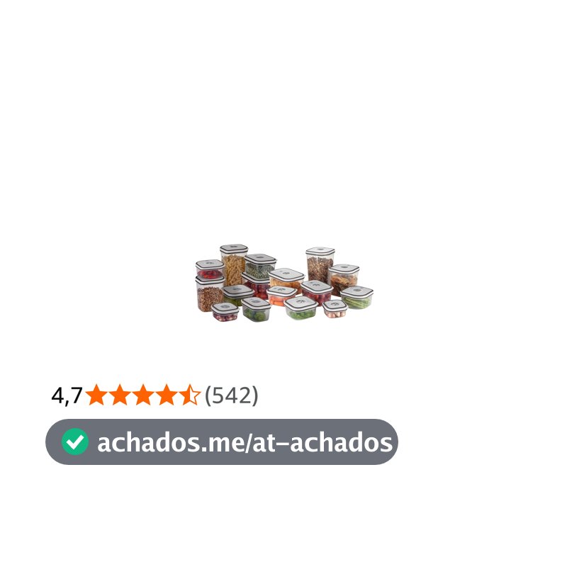 Electrolux Kit 16 Potes Herméticos Plástico Multiuso Vedação Silicone