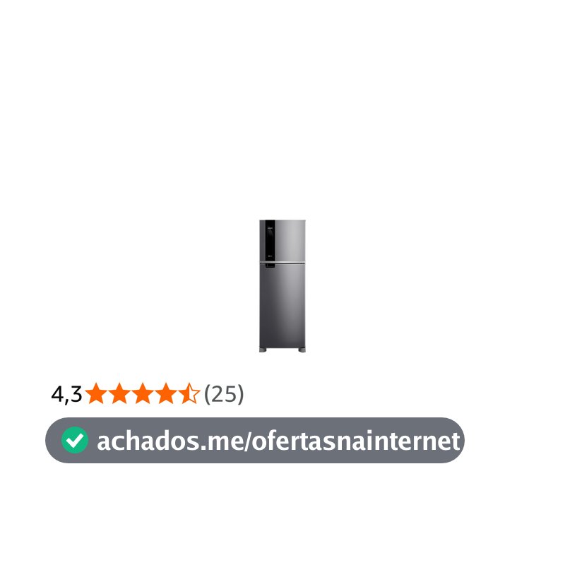 Geladeira Brastemp Frost Free 385 Litros Duplex Inox - BRM46MK 110v