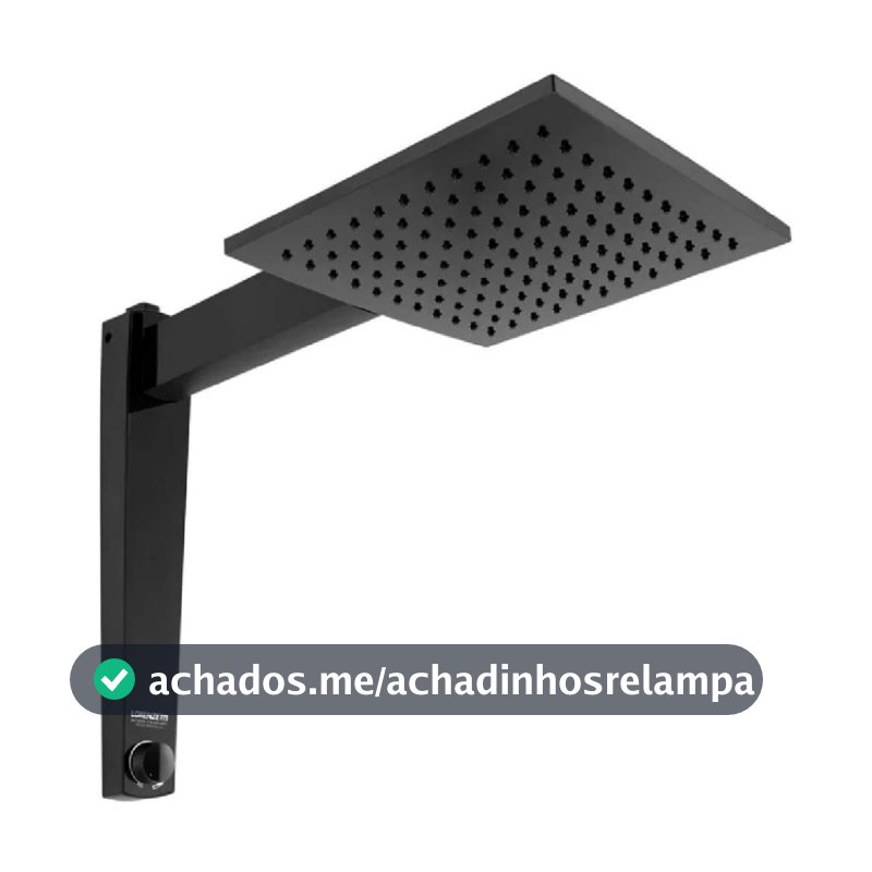 Chuveiro ducha Acqua Century 220v 7500w PRETO Lorenzetti