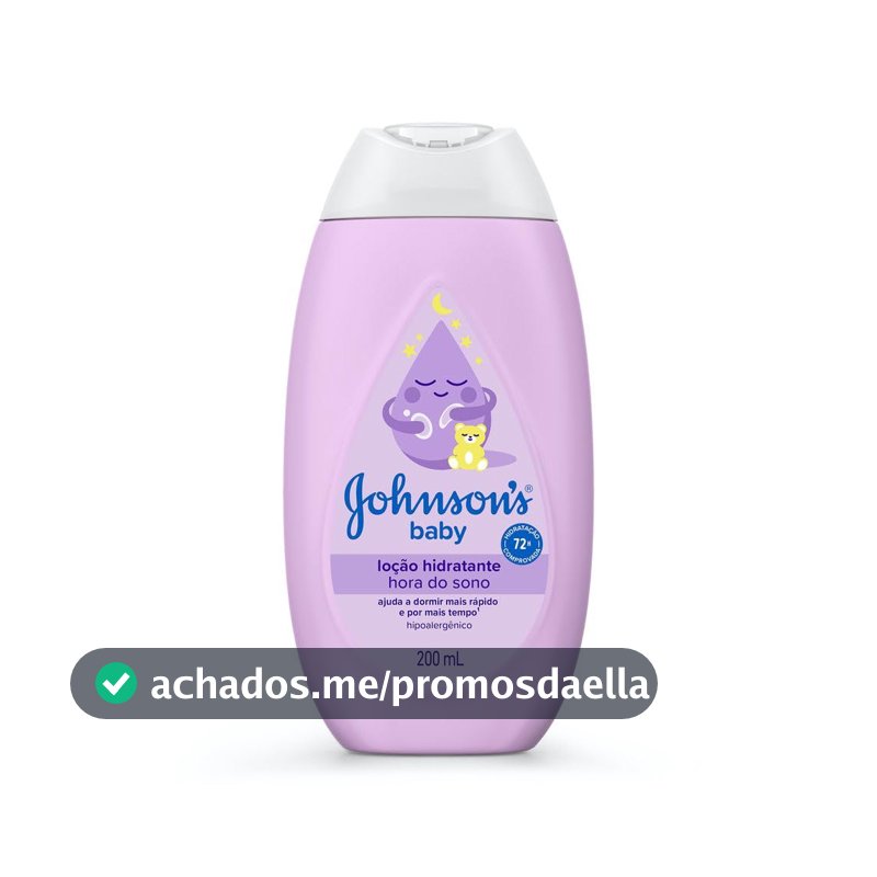 Loção Hidratante Corporal Johnson's Baby Hora do Sono, 200ml