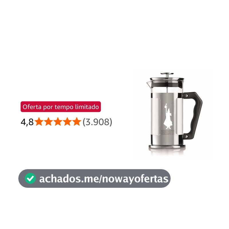 Cafeteira French Press Preziosa, 350 ml, Bialetti