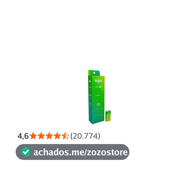 Pilhas Alcalinas AA Elgin - Tubo com 24 unidades
