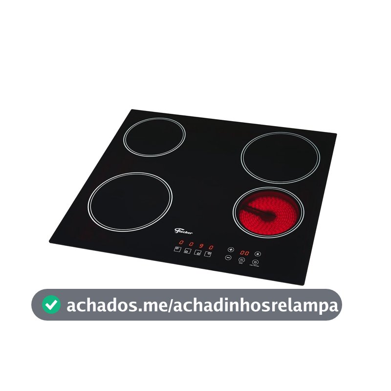Fischer Cooktop Elétrico Touch 4 Bocas Mesa Vitrocerâmica 220V - 30006-73476