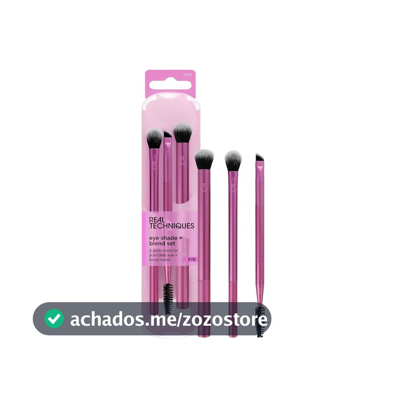 Real Techniques Pincel para Sombra e Pincel para Aplicação de Cores, Roxo