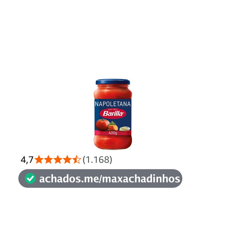 Barilla Molho de Tomate Napoletana 400g
