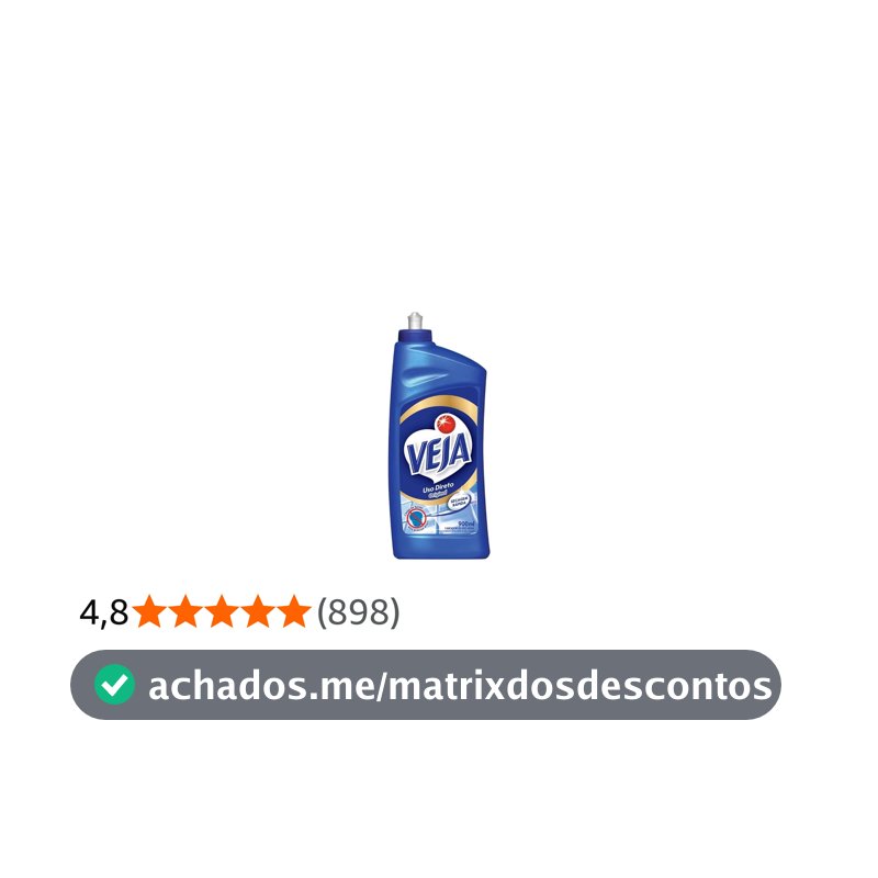 Veja Limpador para Limpeza Pesada Uso Direto Original 900ml