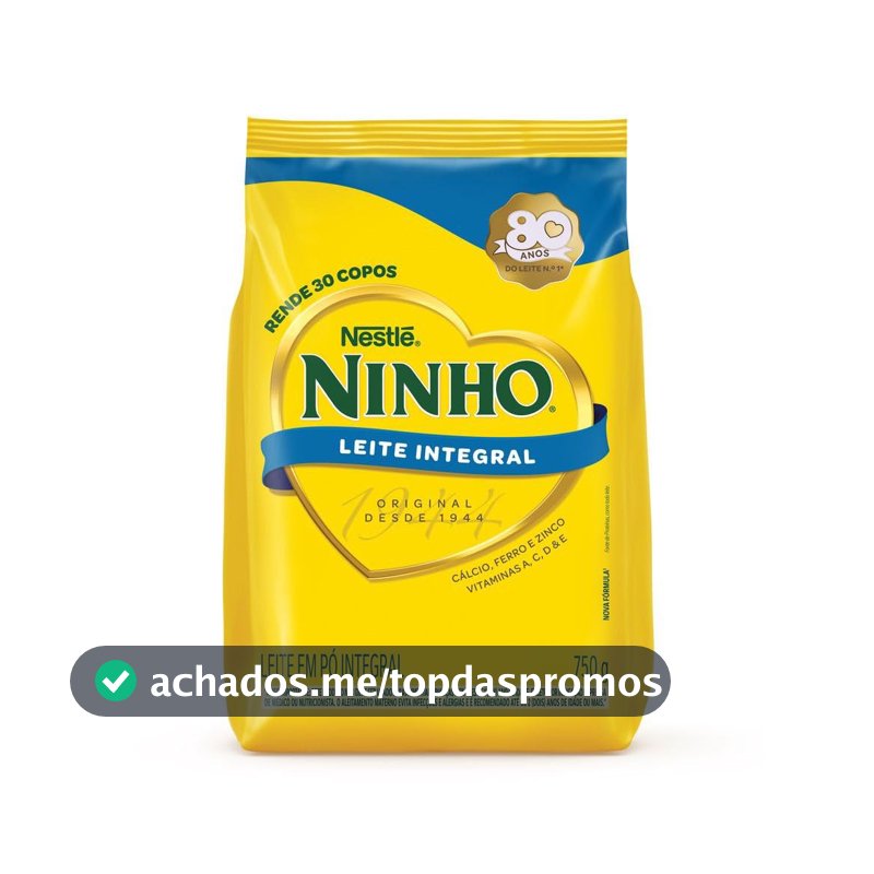 Ninho, Leite Po Integral, Pacote 750g