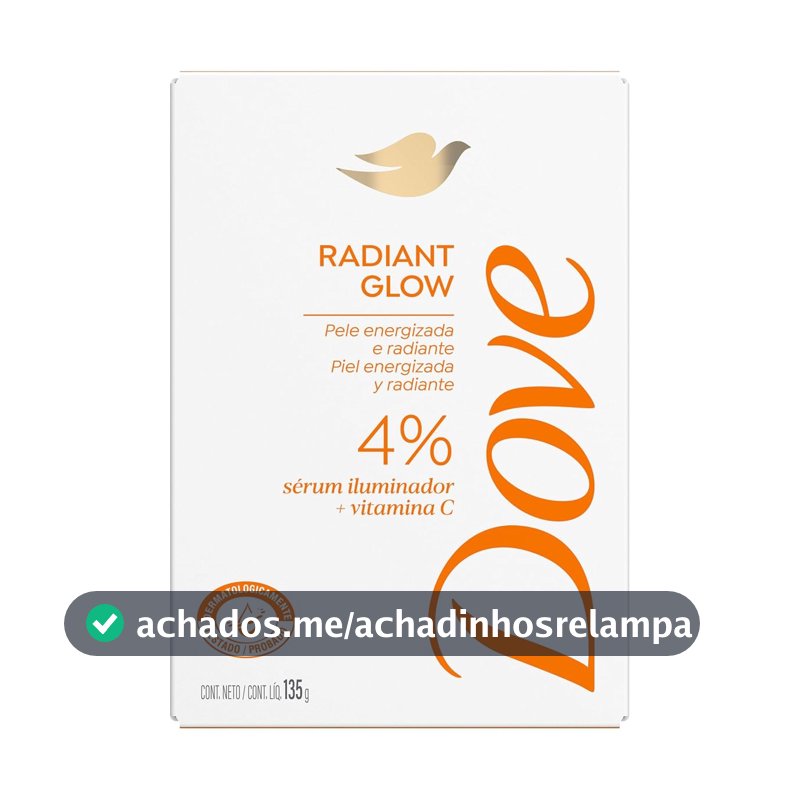 Dove Sabonete Sérum Em Barra Radiant Glow 135g