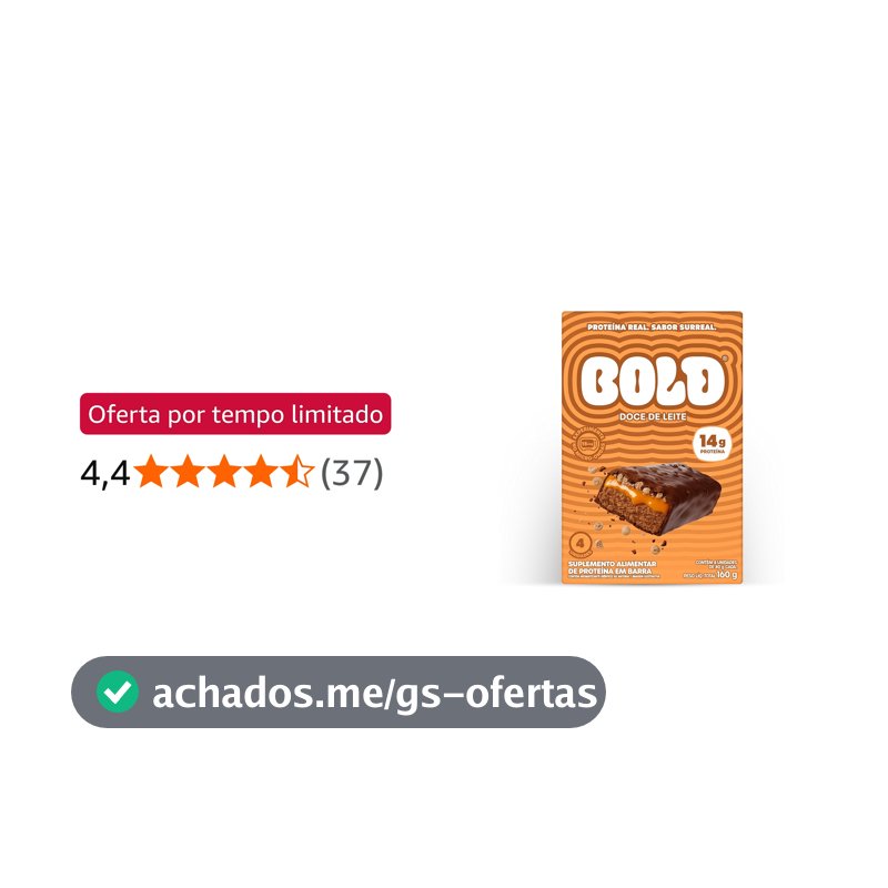 BOLD Doce de Leite 14g Kit com 4 Unidades
