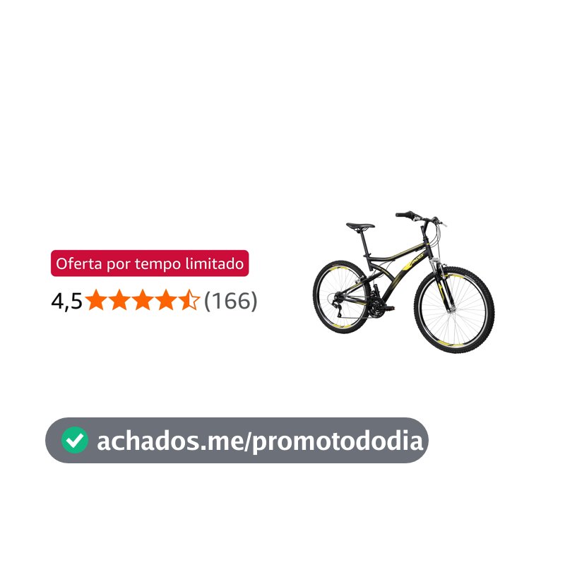 Bicicleta Caloi Andes Aro 26, 21 Marchas, Grip Shift, Suspensão Dianteira 30mm, Freio V-Brake, Cidade, Passeio e Lazer