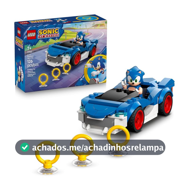 LEGO Sonic the Hedgehog Sonic: Speedster Lightning 77117 (126 Peças)