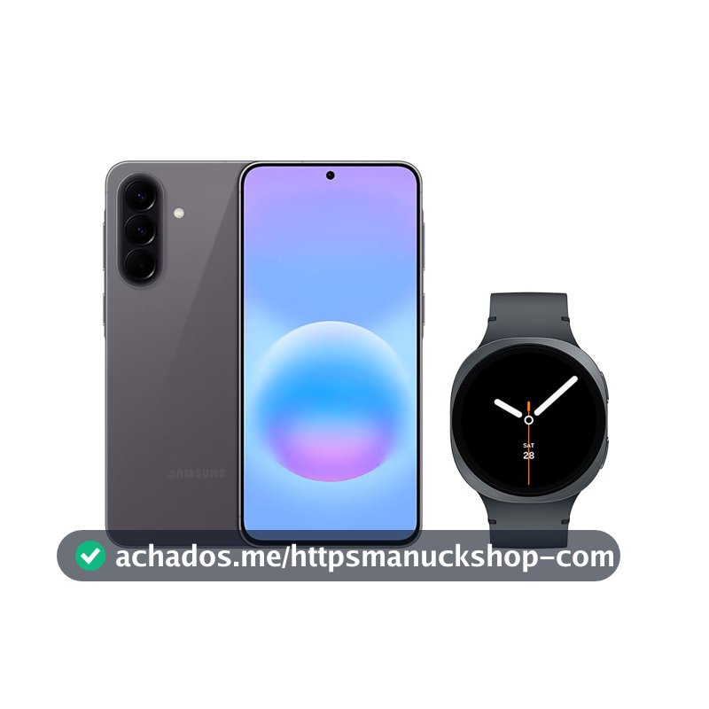 Samsung Combo Galaxy A57 5G (256GB) - Cinza + Galaxy Watch8 BT 44mm - Grafite