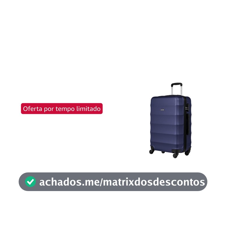 Mala de Viagem Média Sestini Basic, Azul Marinho