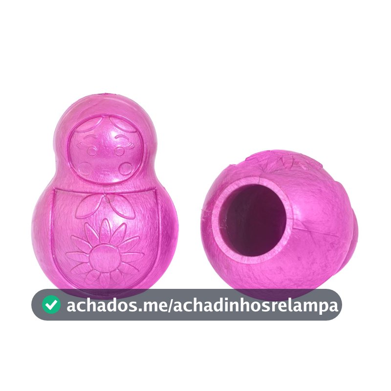 Pet Games Mordedor Recheável Super Resistente Bonequinha Rosa Tamanho P Para Cães