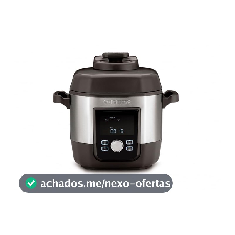Panela de Pressão Elétrica Cuisinart 5,7 Litros Multicooker de Alta Pressão 1800W 127V