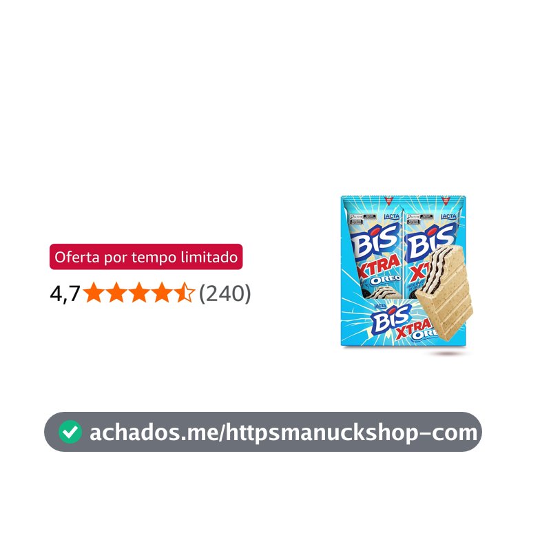 Lacta Bis Xtra Oreo - Caixa Com 24 Unidades De 45G