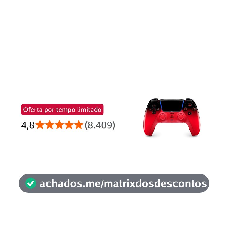 Controle sem fio PlayStation DualSense™ – Techno Red
