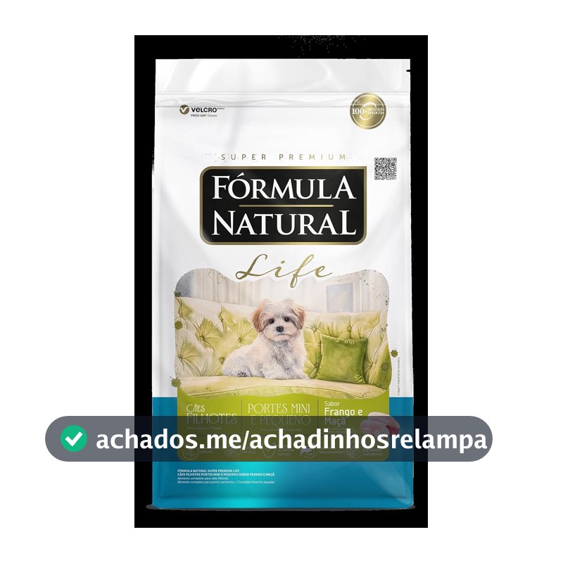 Fórmula Natural Life Ração Seca Para Cães Filhotes De Pequeno Porte Sabor Frango 15Kg