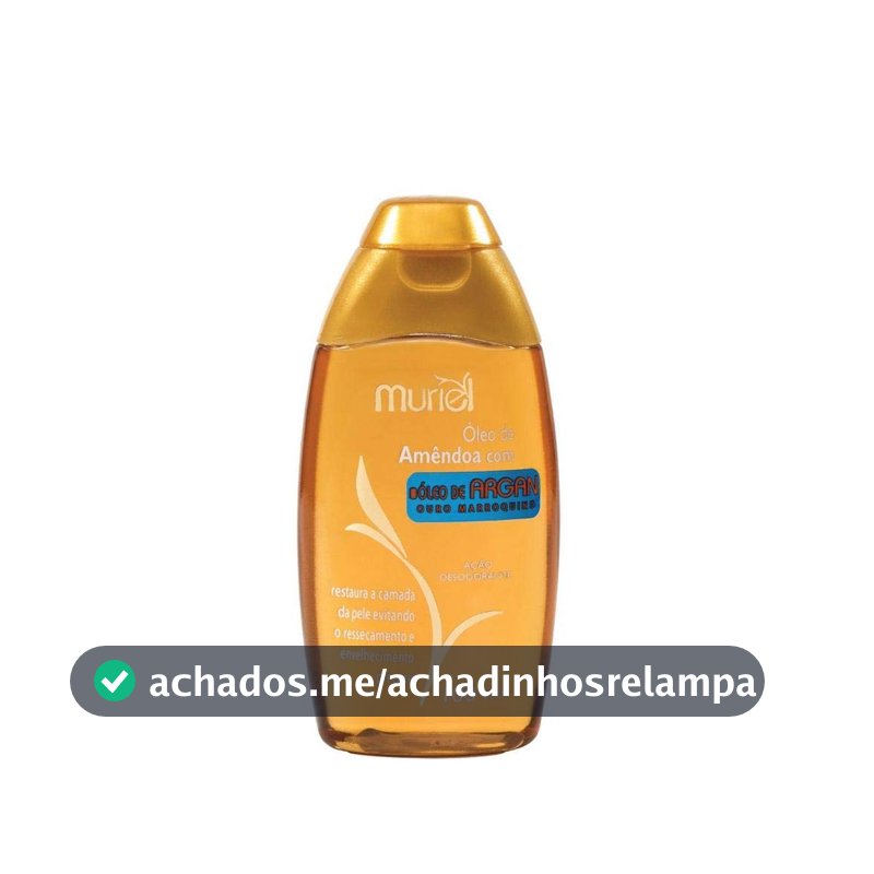 Óleo Corporal de Amêndoas com Argan Muriel, 100ml