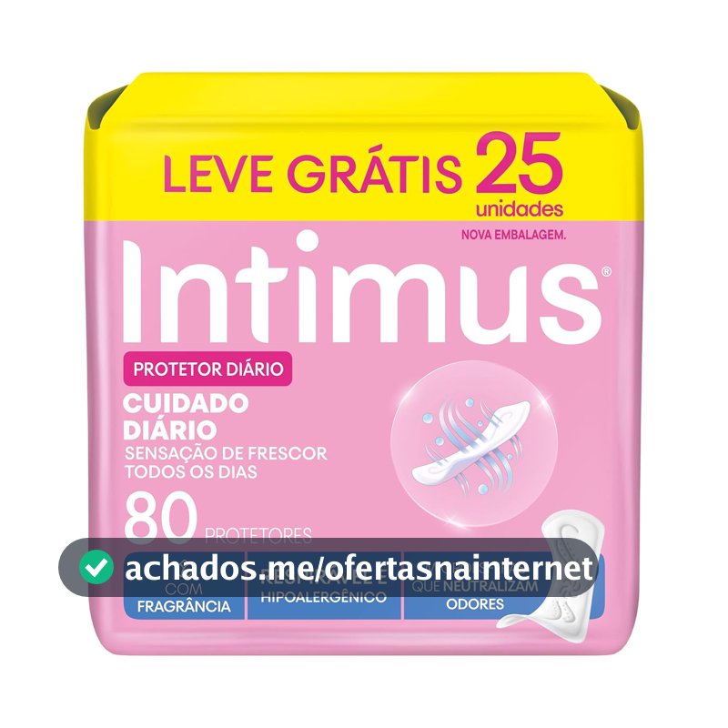 Protetor Diário Intimus® Cuidado Diário - 80 un