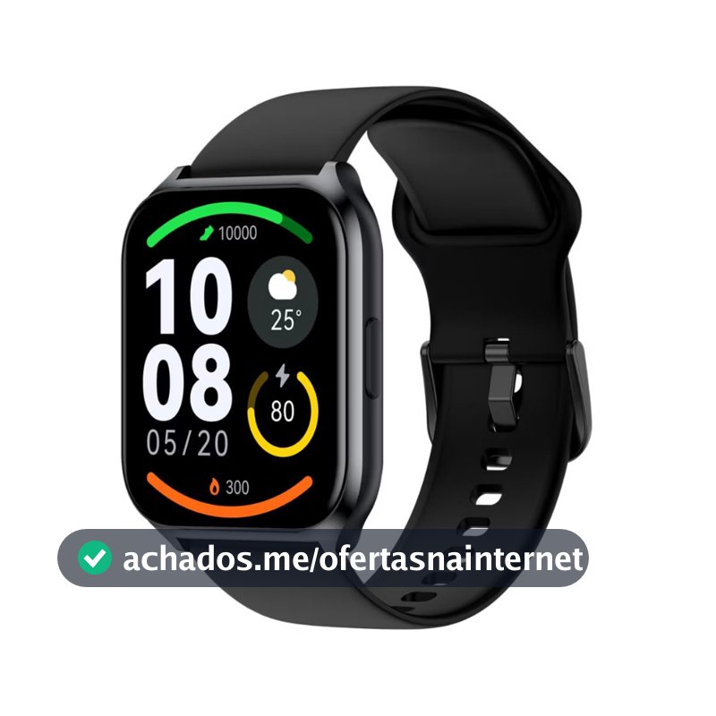 Relógio Xiaomi H.a.y.l.o.u Smartwatch Watch 2 LS02 Conectividade Bluetooth 5.0 Classificação IP68 Resistência á Água Tela TFT de 1,4 polegadas Compatível com Android e Ios Película