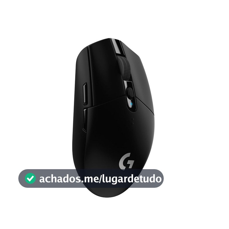 Mouse Gamer Sem Fio Logitech G305 LIGHTSPEED com 6 Botões Programáveis e Até 12.000 DPI - Preto