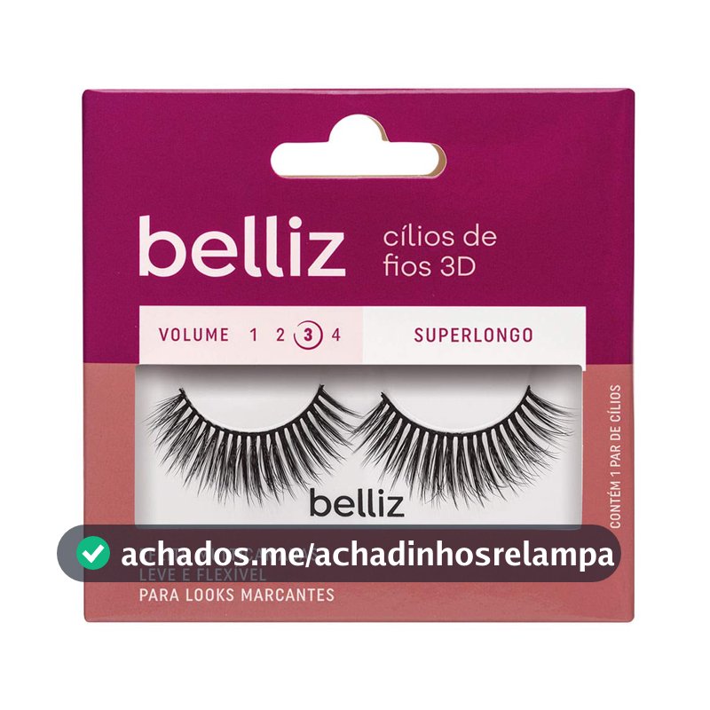 Cílios Postiços 3D Belliz