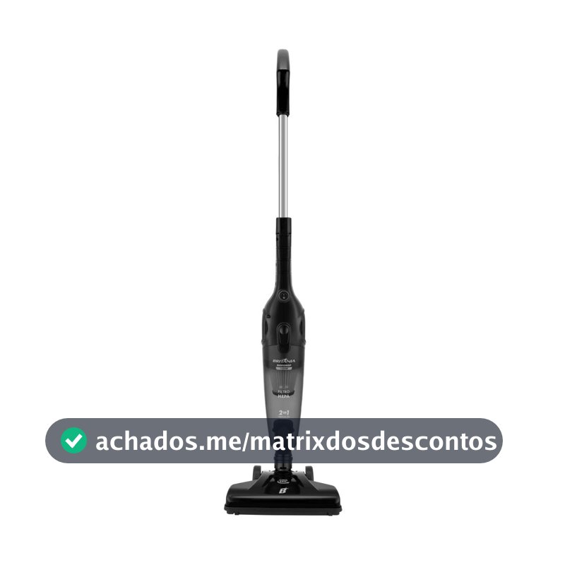 Britânia Aspirador de Pó Vertical 2 em 1 BAS1295P 1250W 127V Preto