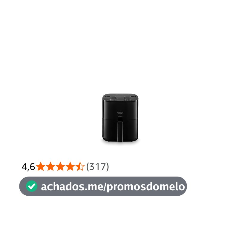 Fritadeira Elétrica Air Fryer Facilita Fry Elgin - 3.5 Litros, 110V