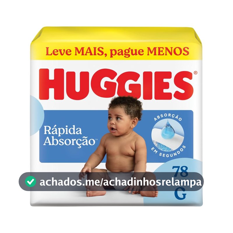 Huggies Fralda Tripla Proteção G 78 Un