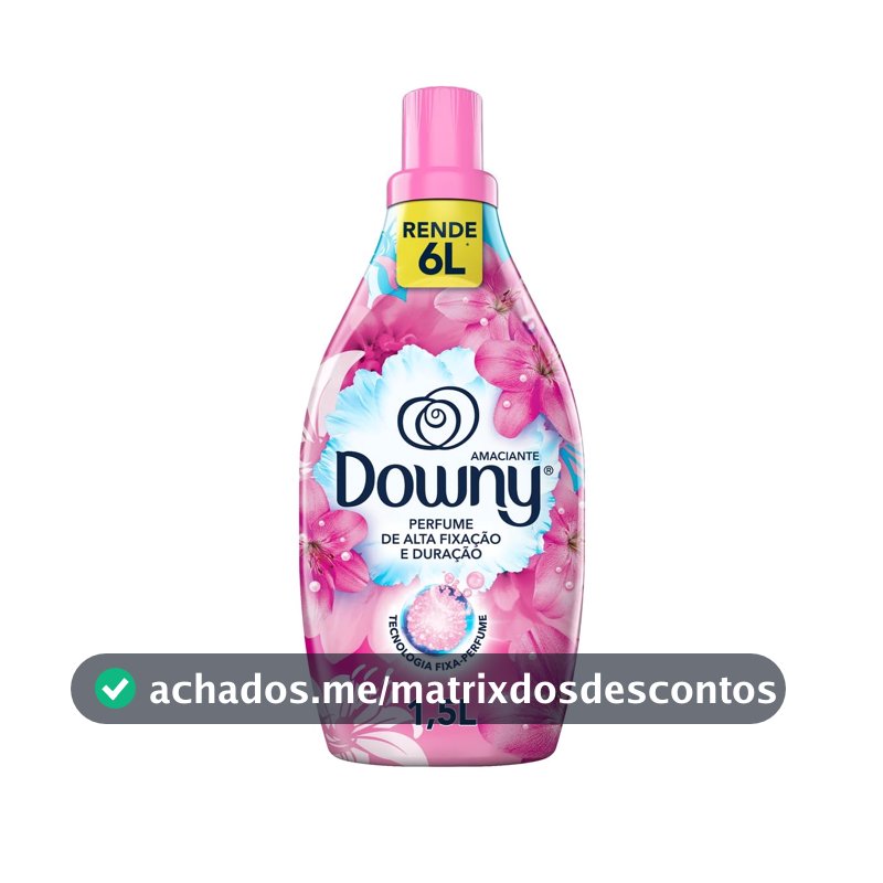 Downy Amaciante Concentrado Frescor Da Primavera 500mL Rende 2L