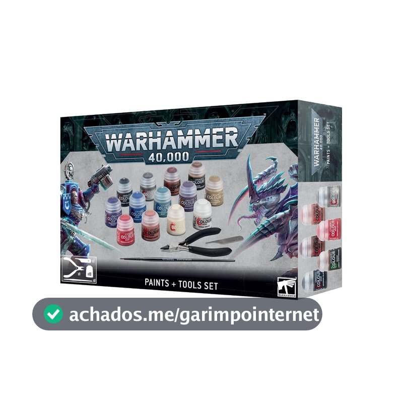 Games Workshop Warhammer 40K: Conjunto de Tintas e Ferramentas, Branco