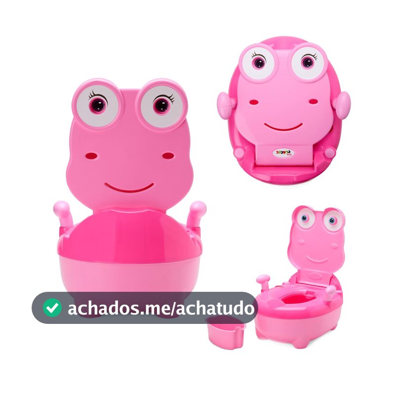 Troninho Infantil Musical Penico Sapinho Rosa - Replay Kids