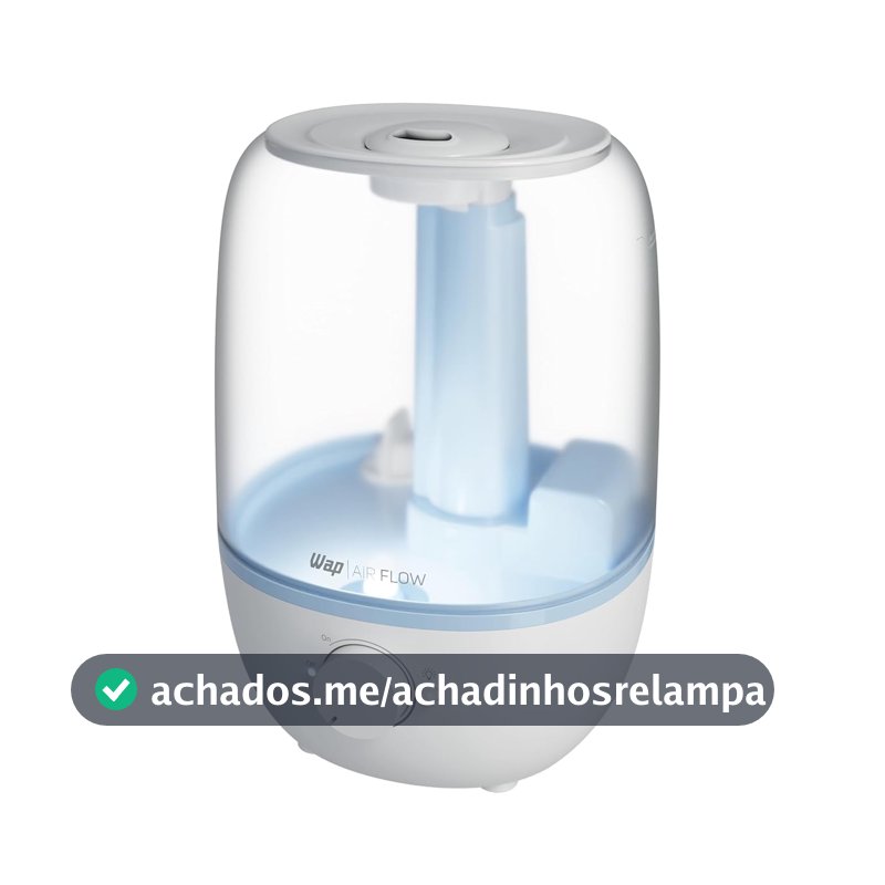 WAP Umidificador de Ar Air Flow U2 2,3L, Difusor de Aromas, Bivolt