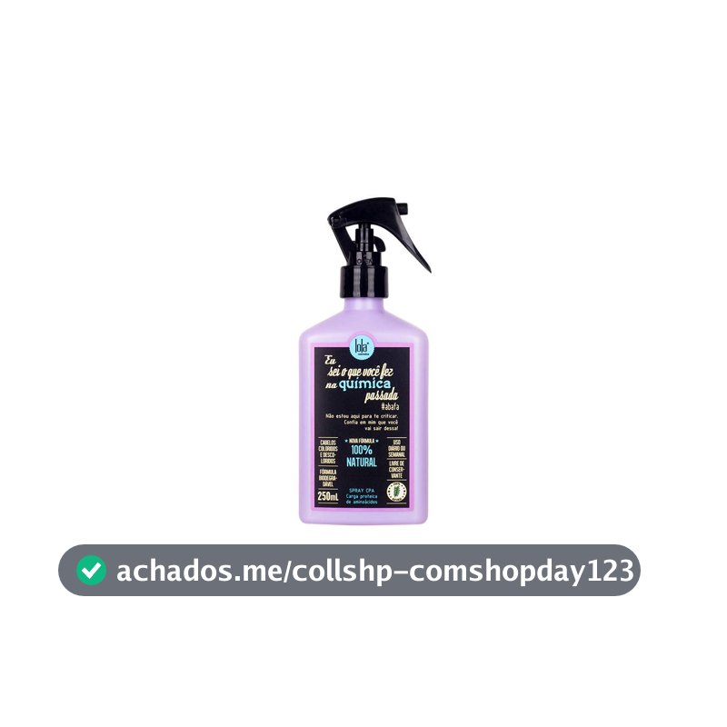 Eu Sei O Que Você Fez na Química Passada Spray 250ml , Lola Cosmetics
